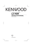 Kenwood LZ-760R User's Manual