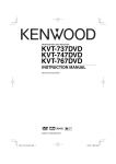Kenwood KVT-737DVD User's Manual