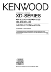 Kenwood XD-402 User's Manual