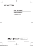 Kenwood KDC-U553BT User's Manual