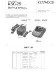 Kenwood ksc-25 User's Manual