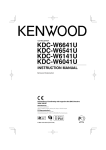 Kenwood KDC-W6041U User's Manual