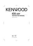Kenwood KDC-237 User's Manual