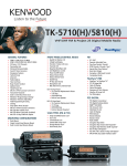 Kenwood FleetSync TK-5710(H) User's Manual