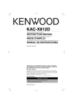 Kenwood eXcelon KAC-X812D User's Manual