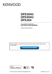 Kenwood DPX 504 U User's Manual