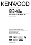 Kenwood DDX7039M User's Manual