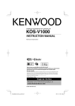 Kenwood CarPortal KOS-V1000 User's Manual