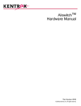 Kentrox AISWITCH AIHM User's Manual