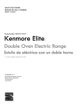 Kenmore Elite 7.2 cu. ft. Double-Oven Electric Range w/ True Convection - Stainless Owner's Manual