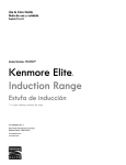 Kenmore Elite 6.1 cu. ft. Freestanding Induction Range w/ True Convection - Stainless Steel Owner's Manual (Espanol)