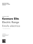 Kenmore Elite 6.1 cu. ft. Electric Range w/ Dual True Convection - Stainless Steel Owner's Manual (Espanol)