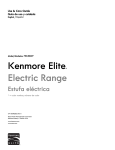 Kenmore Elite 6.1 cu. ft. Electric Range w/ Dual True Convection - Black Owner's Manual