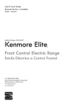 Kenmore Elite 4.6 cu. ft. Self-Clean Electric Dual True Convection Range - Stainless Steel Owner's Manual