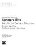 Kenmore Elite 30'' Electric Cooktop - Stainless Steel Owner's Manual (Espanol)