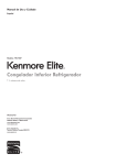 Kenmore Elite 24 cu.ft. French Door Bottom-Freezer Refrigerator ENERGY STAR Owner's Manual (Espanol)