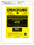 Kenmore Elite 22 cu.ft. Capacity Side-by-Side Refrigerator w/ Dispenser ENERGY STAR Energy Guide