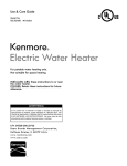 Kenmore 3-Year Owner's Manual