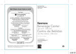 Kenmore 4.6 cu. ft. Beverage Center - Stainless Steel Owner's Manual