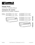 Kenmore 30'' Range Hood 5334 Installation Guide