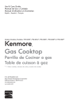 Kenmore 30'' Gas Cooktop - Stainless Steel Manufacturer's Warranty