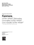 Kenmore 24'' Built-In Dishwasher w/ PowerWave Spray Arm - Black ENERGY STAR Owner's Manual