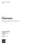Kenmore 22 cu.ft. Capacity Side-by-Side Refrigerator w/ Dispenser Owner's Manual (Espanol)