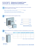 Kenmore 2.4 cu. ft. Compact Refrigerator Measurement Cheat Sheet