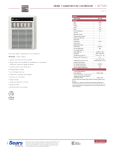Kenmore 12,000 BTU Room Air Conditioner Specifications