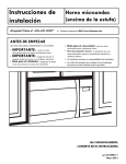 Kenmore 1.6 cu ft Over-the-Range Microwave Installation Guide