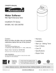 Kenmore INTELLISOFT 625.38376 User's Manual