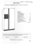 Kenmore 59771 User's Manual