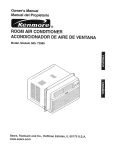 Kenmore 580. 72089 User's Manual