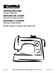 Kenmore 385.160201 User's Manual