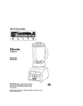 Kenmore 100.90001 User's Manual