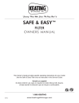 Keating Of Chicago Safe and Easy Filter User's Manual