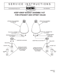 Keating Of Chicago Krisp Socket Assembly Kit For Straight and Offset Holes User's Manual