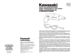 Kawasaki 840169 User's Manual