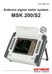 Kathrein MSK 200/S2 User's Manual
