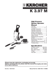 Karcher K 3.97M User's Manual