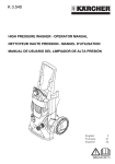 Karcher K 3.540 User's Manual