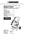 Karcher G 2300 LT User's Manual