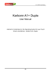 Karbonn A1+ Duple User's Manual