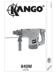 Kangol 840M User's Manual