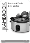 Kambrook PROFILE KSC450 User's Manual