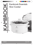 Kambrook KSC320 User's Manual