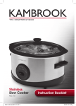 Kambrook KSC110 User's Manual
