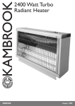 Kambrook KRH500 User's Manual