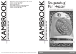 Kambrook KFH20 User's Manual