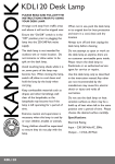 Kambrook KDL120B User's Manual